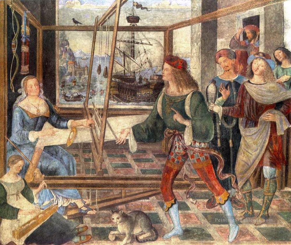 Le retour d’Ulysse Renaissance Pinturicchio Peintures à l'huile